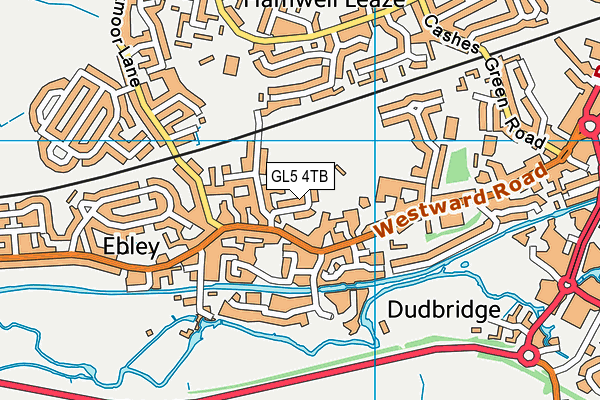 GL5 4TB map - OS VectorMap District (Ordnance Survey)