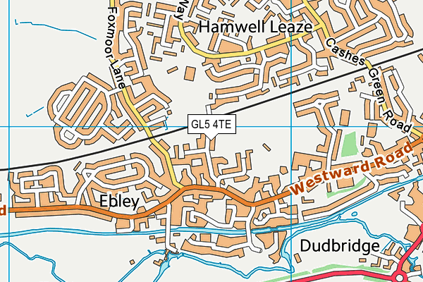 GL5 4TE map - OS VectorMap District (Ordnance Survey)