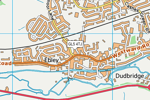 GL5 4TJ map - OS VectorMap District (Ordnance Survey)