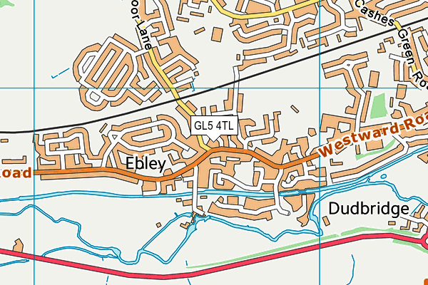 GL5 4TL map - OS VectorMap District (Ordnance Survey)