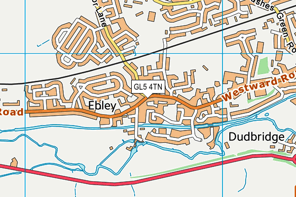 GL5 4TN map - OS VectorMap District (Ordnance Survey)