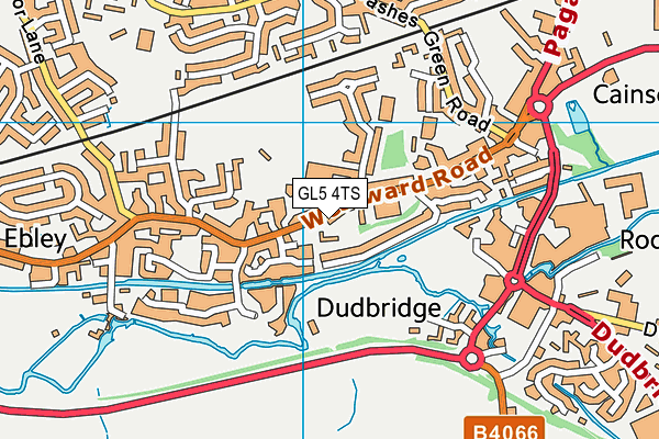 GL5 4TS map - OS VectorMap District (Ordnance Survey)