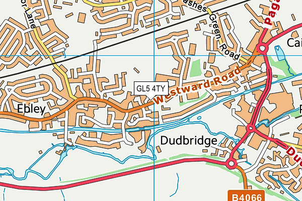 GL5 4TY map - OS VectorMap District (Ordnance Survey)