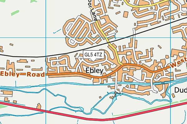 GL5 4TZ map - OS VectorMap District (Ordnance Survey)