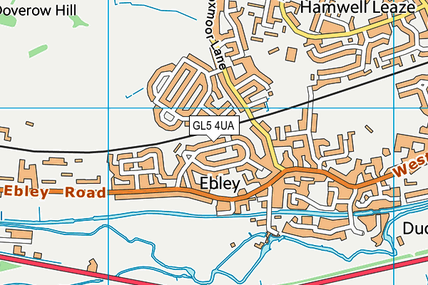 GL5 4UA map - OS VectorMap District (Ordnance Survey)