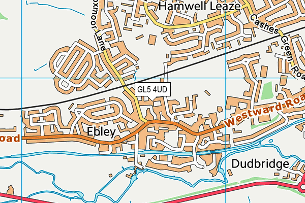 GL5 4UD map - OS VectorMap District (Ordnance Survey)