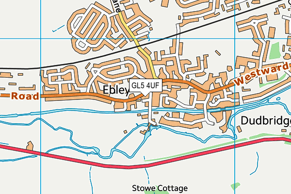 GL5 4UF map - OS VectorMap District (Ordnance Survey)