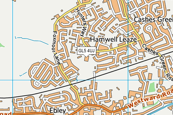 GL5 4UJ map - OS VectorMap District (Ordnance Survey)