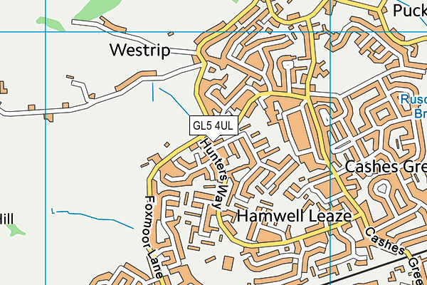 GL5 4UL map - OS VectorMap District (Ordnance Survey)