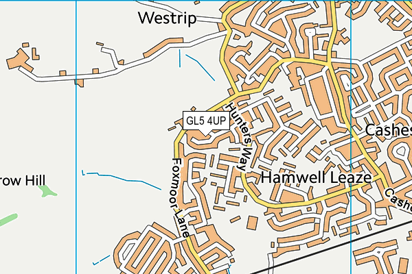 GL5 4UP map - OS VectorMap District (Ordnance Survey)