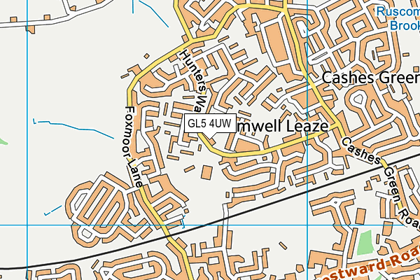 GL5 4UW map - OS VectorMap District (Ordnance Survey)