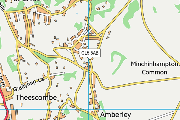 GL5 5AB map - OS VectorMap District (Ordnance Survey)