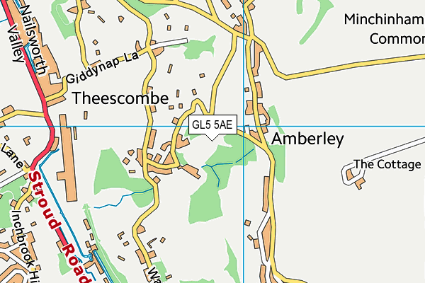 GL5 5AE map - OS VectorMap District (Ordnance Survey)