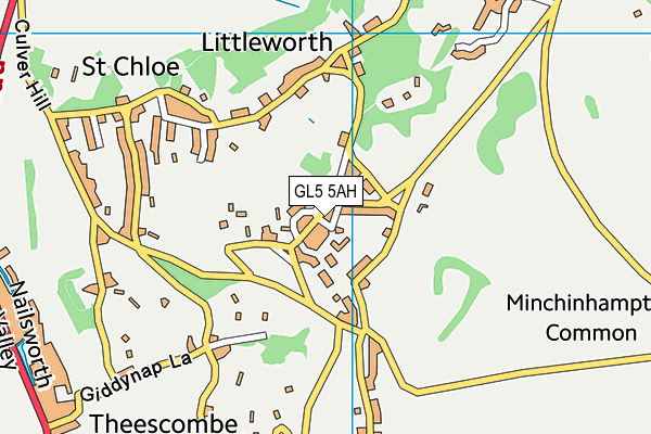 GL5 5AH map - OS VectorMap District (Ordnance Survey)