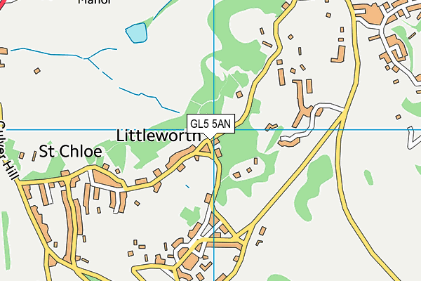 GL5 5AN map - OS VectorMap District (Ordnance Survey)