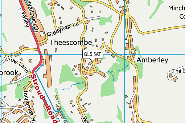 GL5 5AT map - OS VectorMap District (Ordnance Survey)