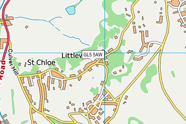 GL5 5AW map - OS VectorMap District (Ordnance Survey)