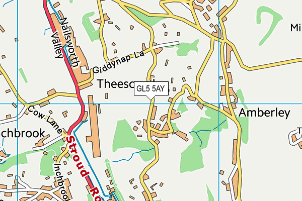 GL5 5AY map - OS VectorMap District (Ordnance Survey)