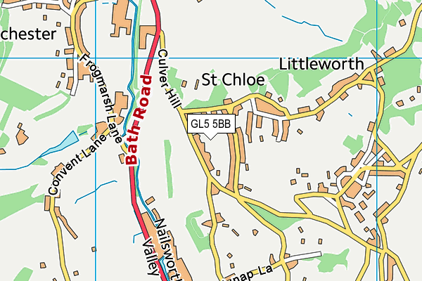 GL5 5BB map - OS VectorMap District (Ordnance Survey)