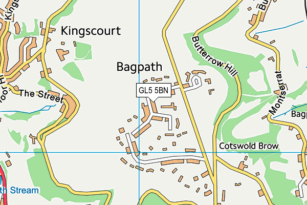 GL5 5BN map - OS VectorMap District (Ordnance Survey)