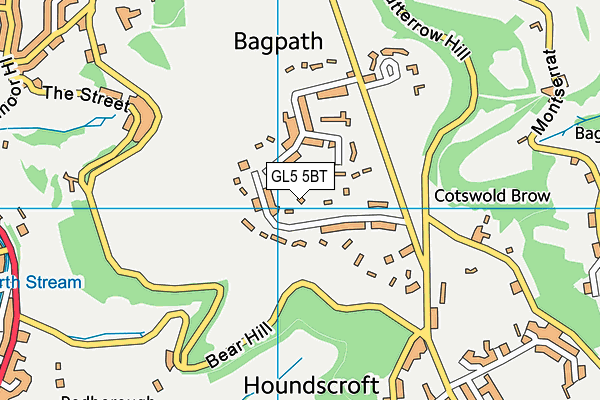 GL5 5BT map - OS VectorMap District (Ordnance Survey)