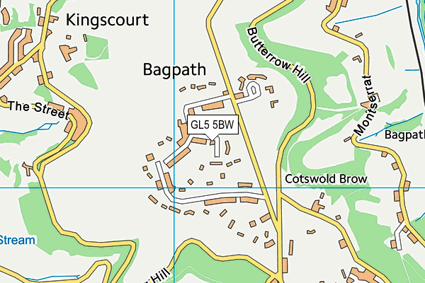 GL5 5BW map - OS VectorMap District (Ordnance Survey)