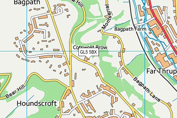 GL5 5BX map - OS VectorMap District (Ordnance Survey)