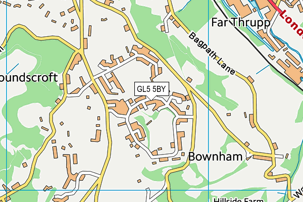 GL5 5BY map - OS VectorMap District (Ordnance Survey)