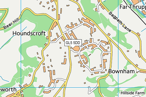 GL5 5DD map - OS VectorMap District (Ordnance Survey)