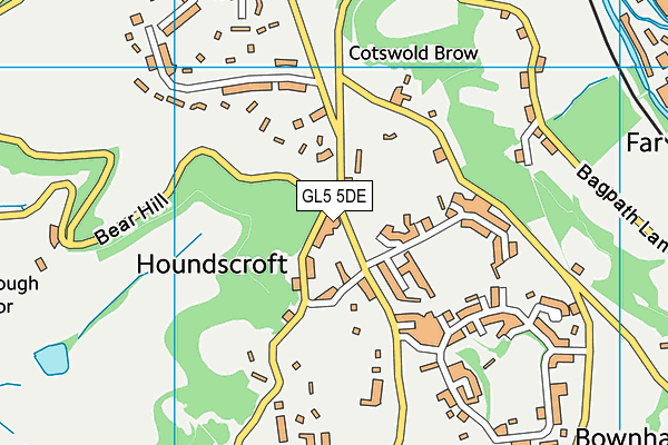 GL5 5DE map - OS VectorMap District (Ordnance Survey)