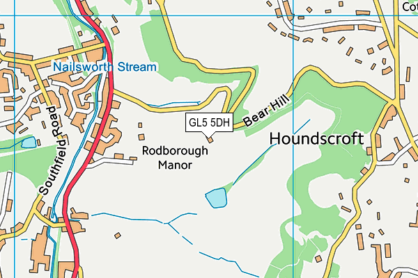 GL5 5DH map - OS VectorMap District (Ordnance Survey)