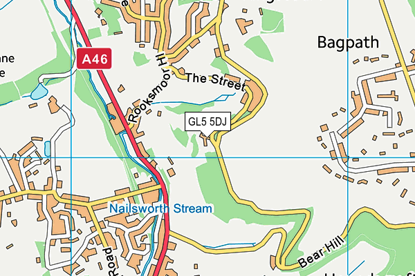 GL5 5DJ map - OS VectorMap District (Ordnance Survey)