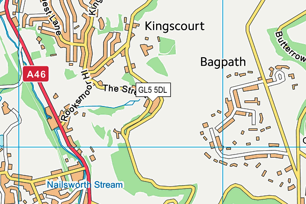 GL5 5DL map - OS VectorMap District (Ordnance Survey)