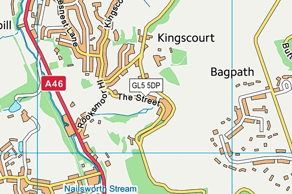 GL5 5DP map - OS VectorMap District (Ordnance Survey)