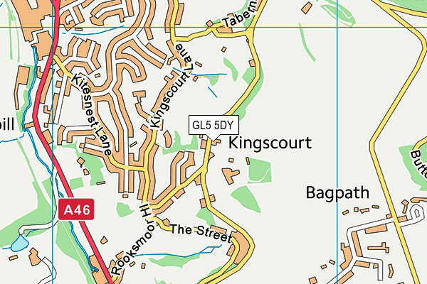 GL5 5DY map - OS VectorMap District (Ordnance Survey)