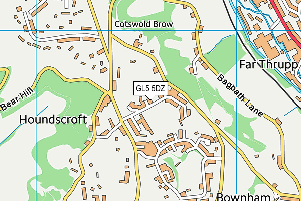 Bownham Field map (GL5 5DZ) - OS VectorMap District (Ordnance Survey)