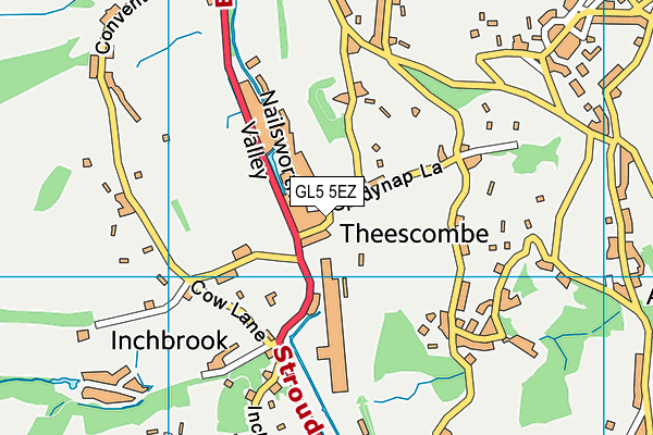 GL5 5EZ map - OS VectorMap District (Ordnance Survey)