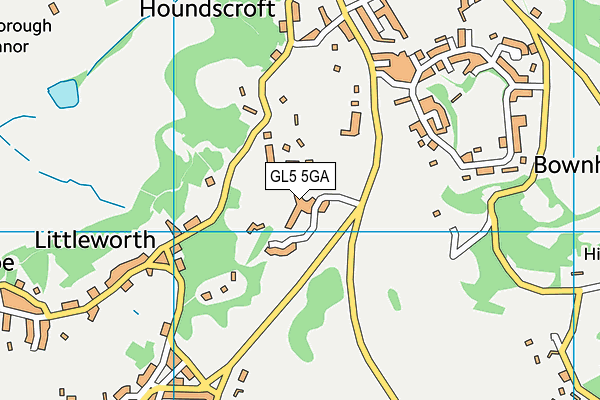 GL5 5GA map - OS VectorMap District (Ordnance Survey)