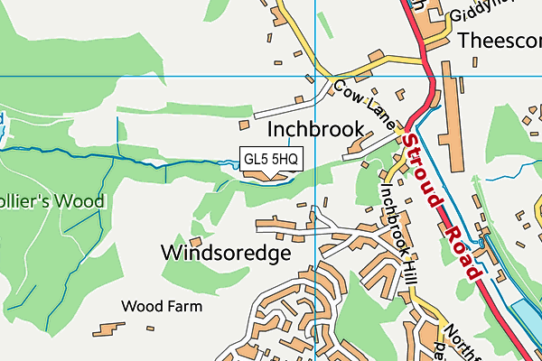 GL5 5HQ map - OS VectorMap District (Ordnance Survey)