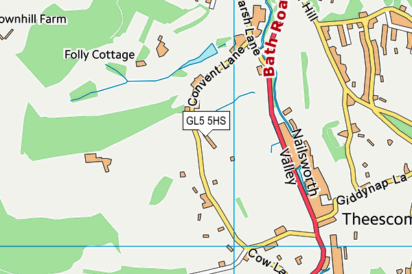 GL5 5HS map - OS VectorMap District (Ordnance Survey)