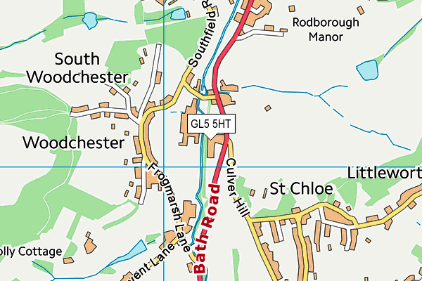 GL5 5HT map - OS VectorMap District (Ordnance Survey)