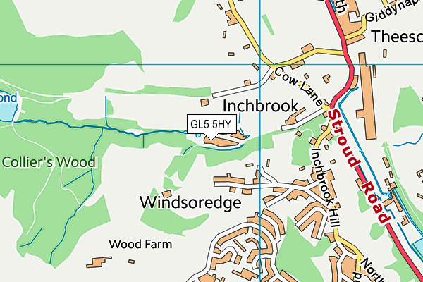 Map of WOODCHESTER VALLEY ESTATE MANAGEMENT COMPANY LIMITED at district scale