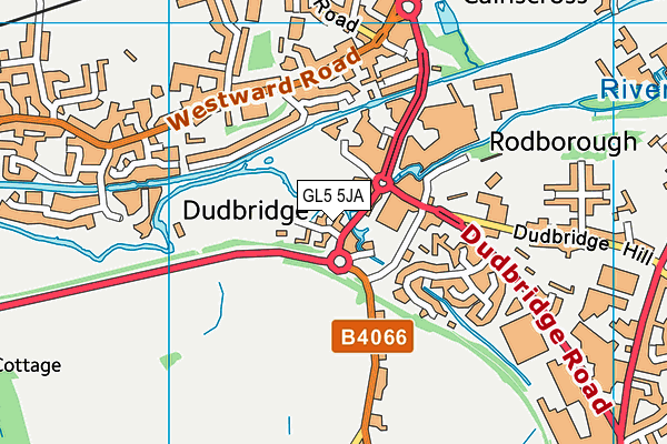 GL5 5JA map - OS VectorMap District (Ordnance Survey)