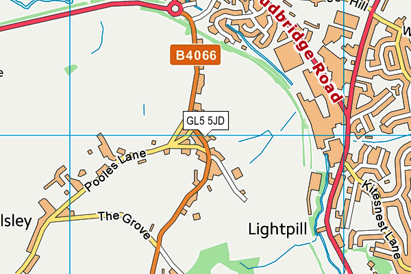 GL5 5JD map - OS VectorMap District (Ordnance Survey)