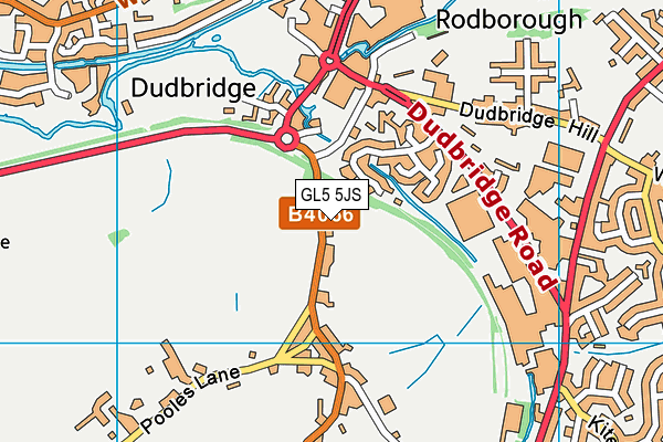 GL5 5JS map - OS VectorMap District (Ordnance Survey)