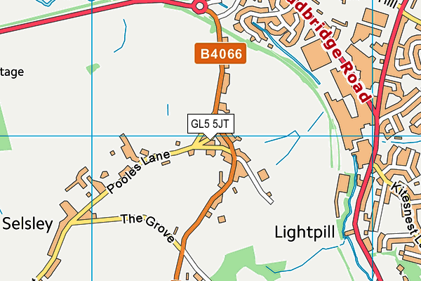 GL5 5JT map - OS VectorMap District (Ordnance Survey)