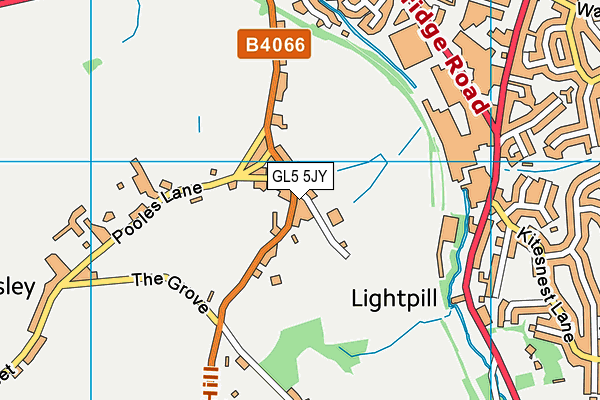 GL5 5JY map - OS VectorMap District (Ordnance Survey)