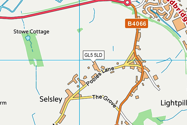 GL5 5LD map - OS VectorMap District (Ordnance Survey)