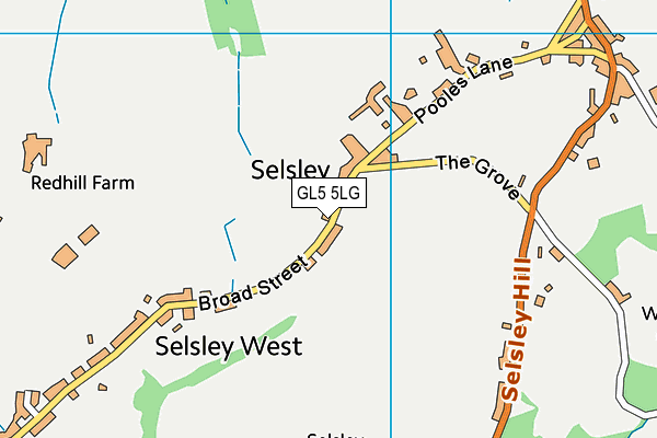 GL5 5LG map - OS VectorMap District (Ordnance Survey)