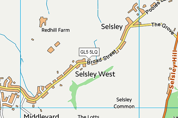 GL5 5LQ map - OS VectorMap District (Ordnance Survey)